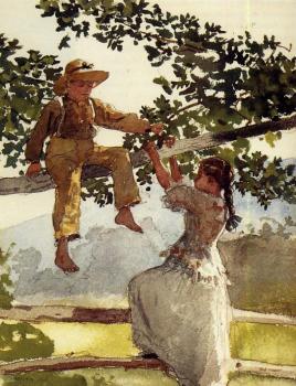 Winslow Homer : On the Fence